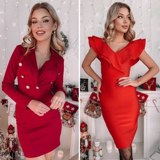 Czerwone sukienki - świąteczno-imprezowy przegląd Clamodi